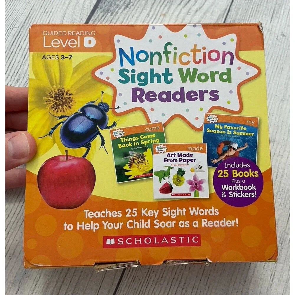 Scholastic Nonfiction Sight Word Readers, Level D, 25 Books